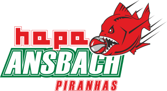 Logo der hapa Ansbach Piranhas - Basketball-Regionalliga-Mannschaft des TSV 1860 Ansbach